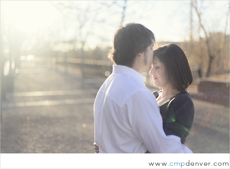 Downtown Denver Engagement Photo
