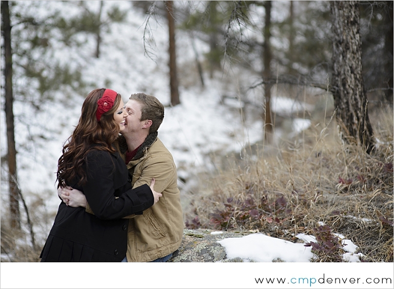 mountain engagement photo