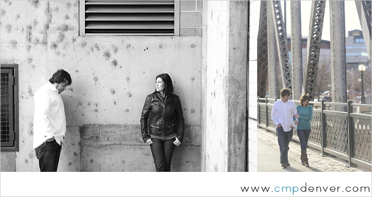 Downtown Denver Engagement Photo