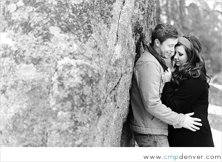 mountain engagement photo