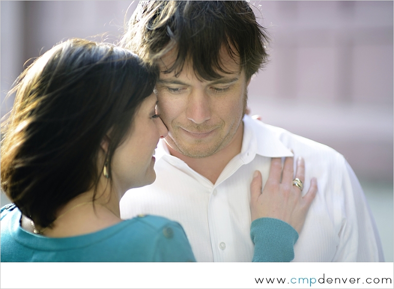 Downtown Denver Engagement Photo