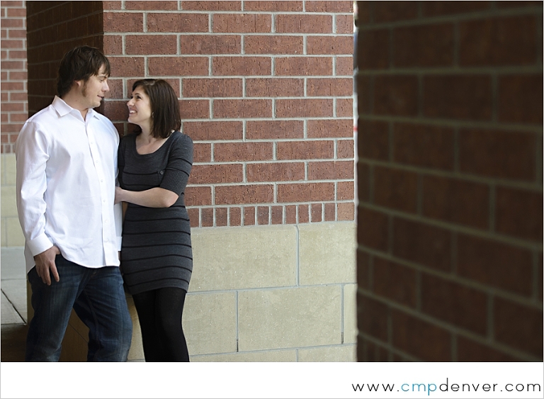 Downtown Denver Engagement Photo