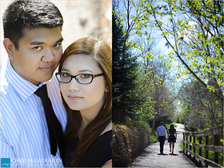 silo park engagement photo