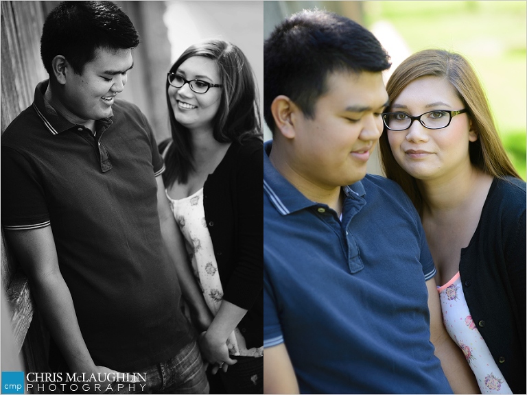 silo park engagement photo