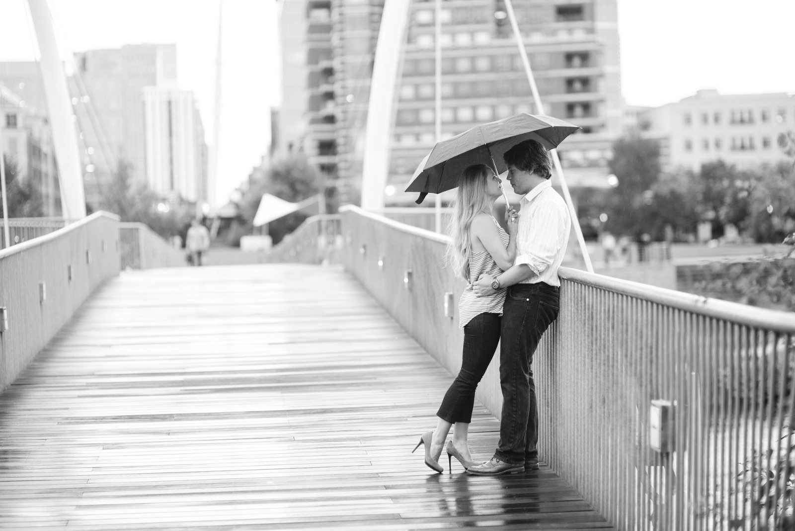 Downtown Denver Engagement Photo