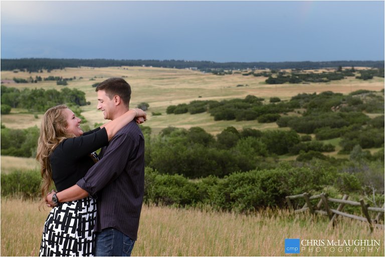 Castlewood Canyon Engagement Photo