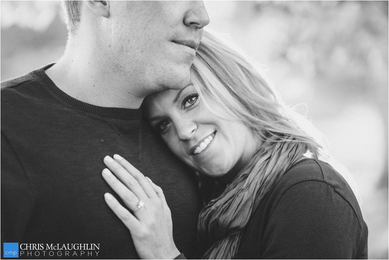 wash park engagement photo