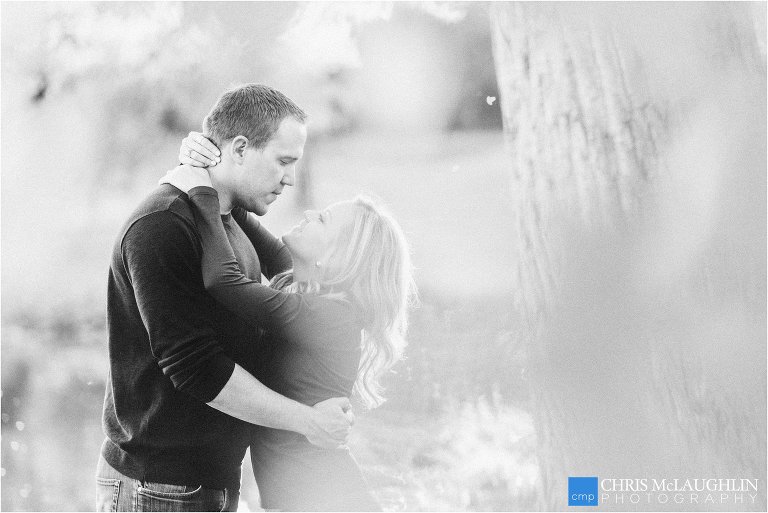 wash park engagement photo