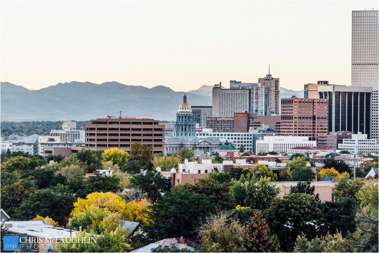 wash park engagement photo