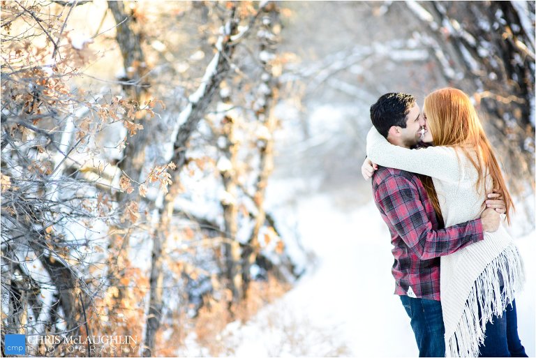 castlewood canyon engagement picture