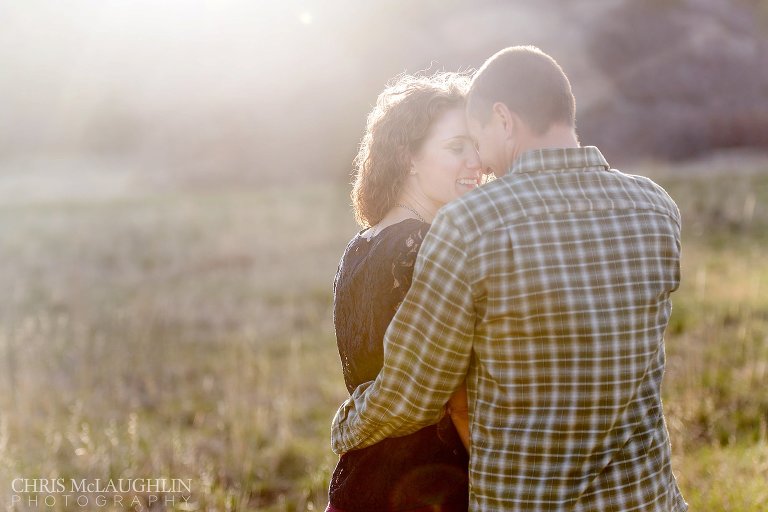 Castlewood Canyon Engagement Photo