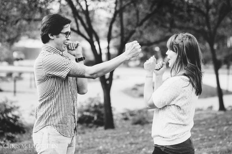 Wash Park Engagement Picture