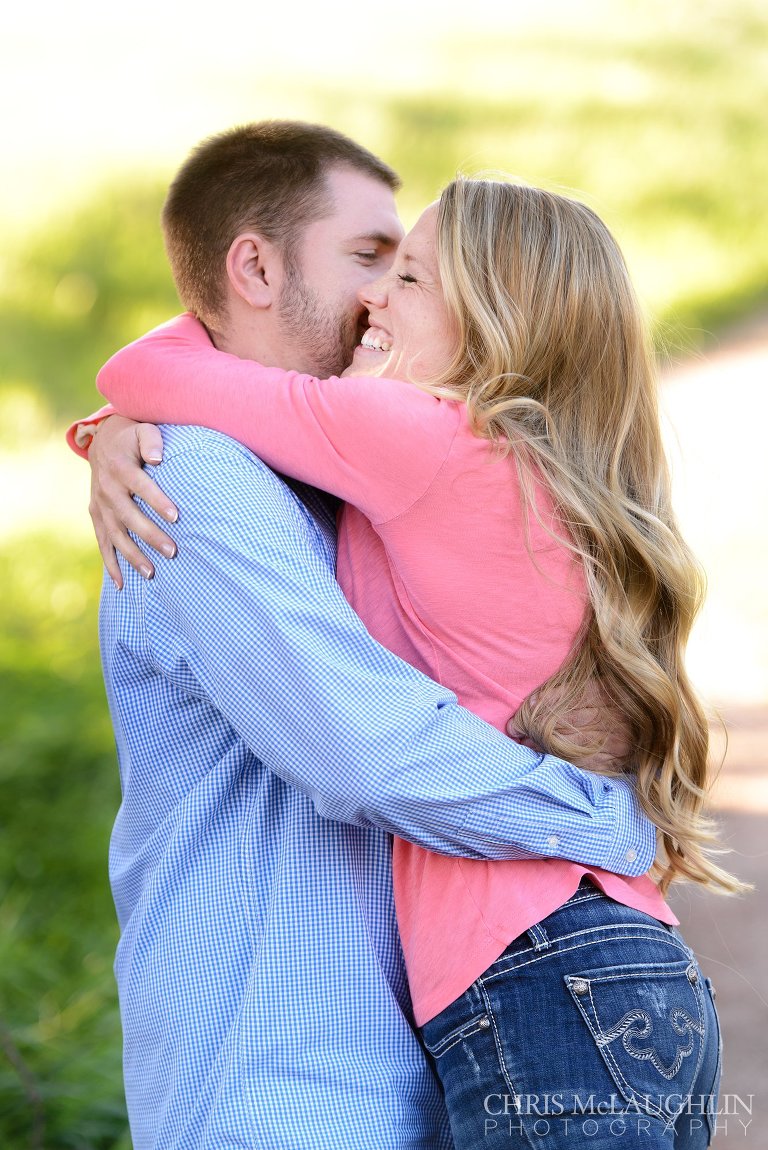 Castlewood Canyon Engagement Photo