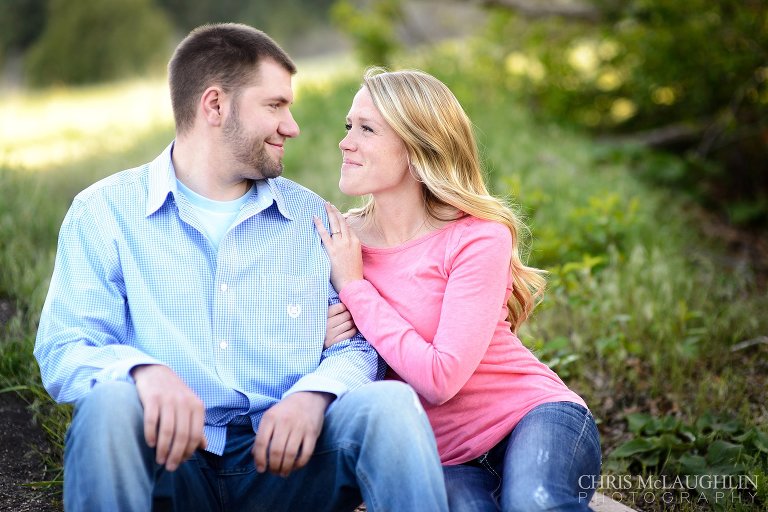 Castlewood Canyon Engagement Photo