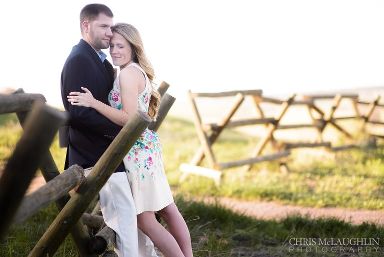 Castlewood Canyon Engagement Photo