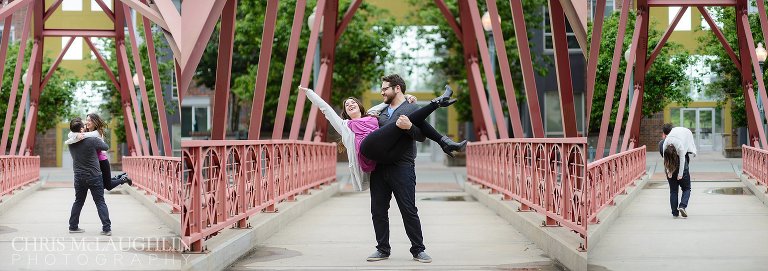 LoDo Engagement Session Picture