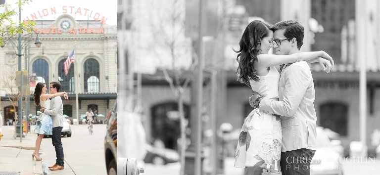 LoDo Engagement Session Photo