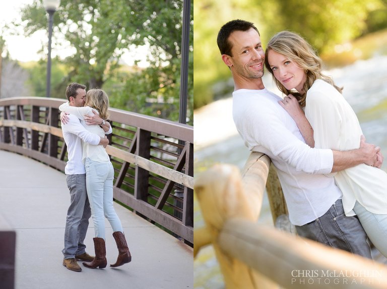 clear creek engagement session photo