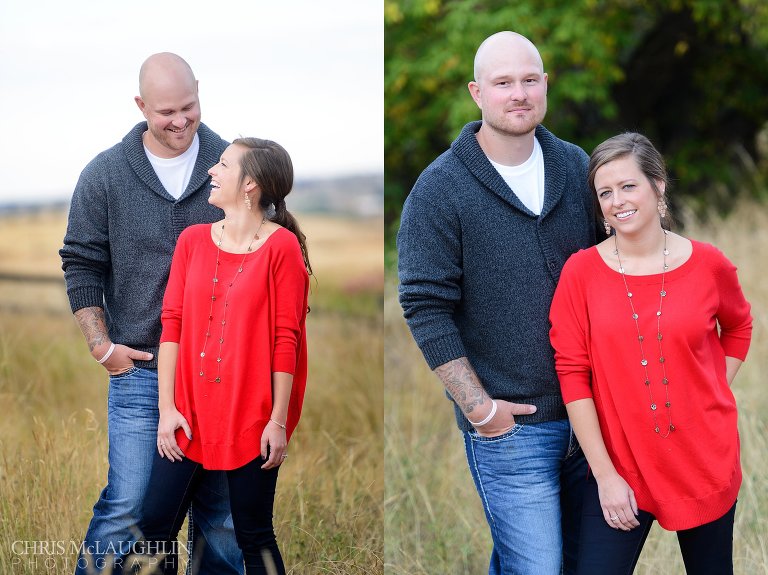 Castlewood Canyon Engagement Photo