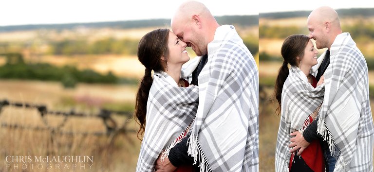 Castlewood Canyon Engagement Photo