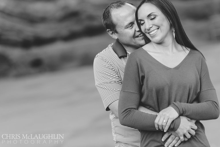 red rocks engagement picture