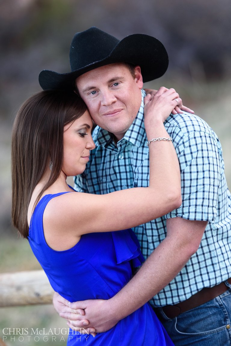 red rocks engagement picture
