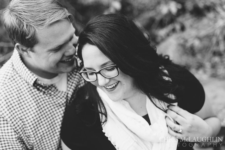 castlewood canyon engagement photo