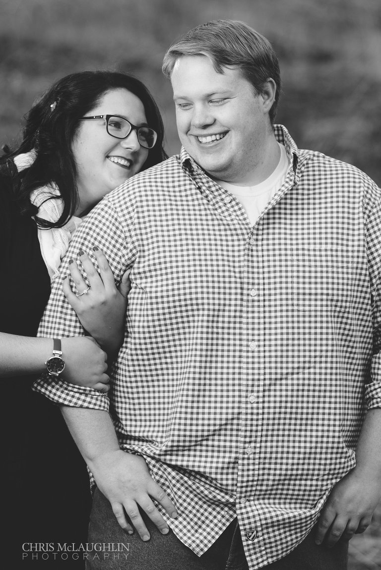 castlewood canyon engagement photo