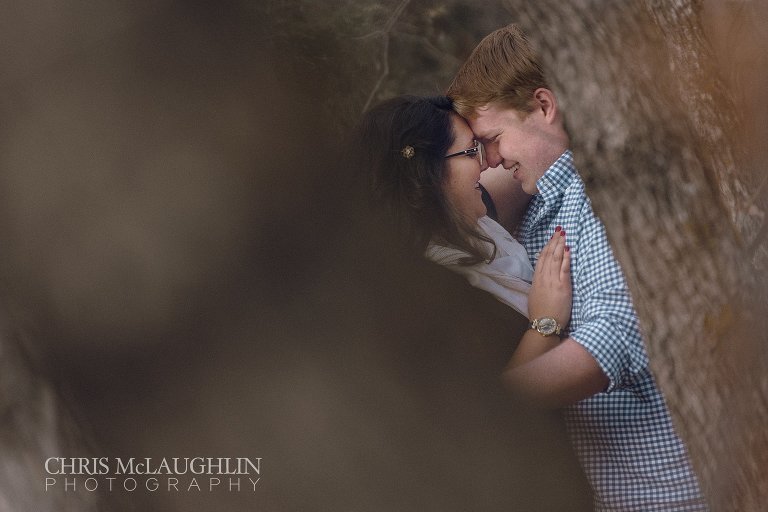castlewood canyon engagement photo