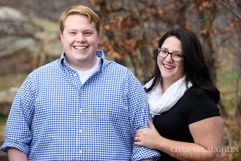 castlewood canyon engagement photo