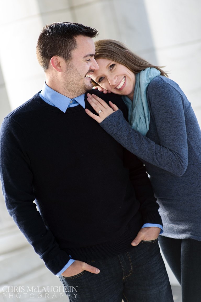 cheeseman park engagement picture