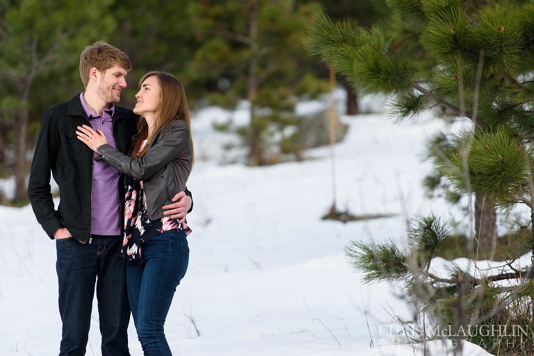 chautauqua park engagement picture