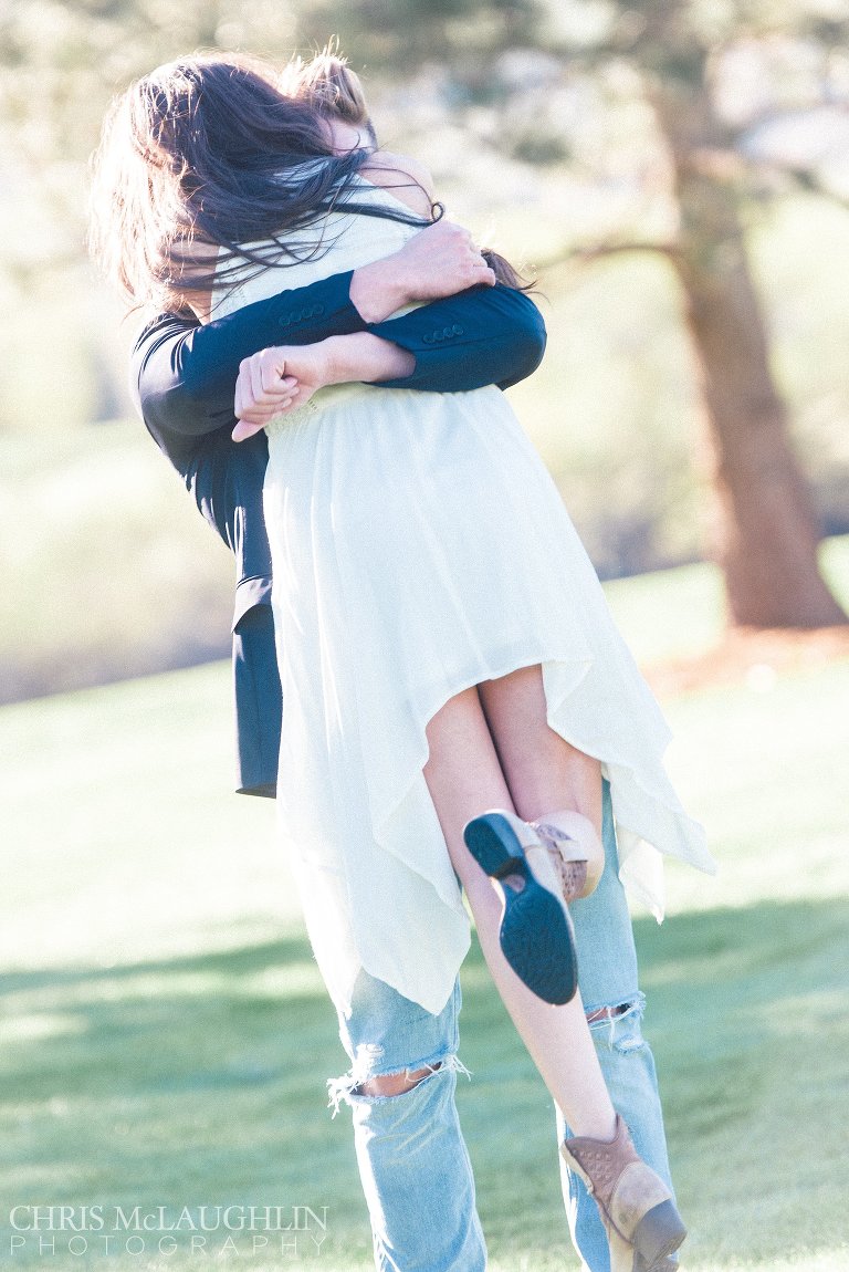 Red Rocks Country Club Engagement Picture