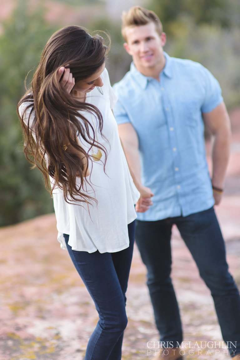 Red Rocks Country Club Engagement Picture