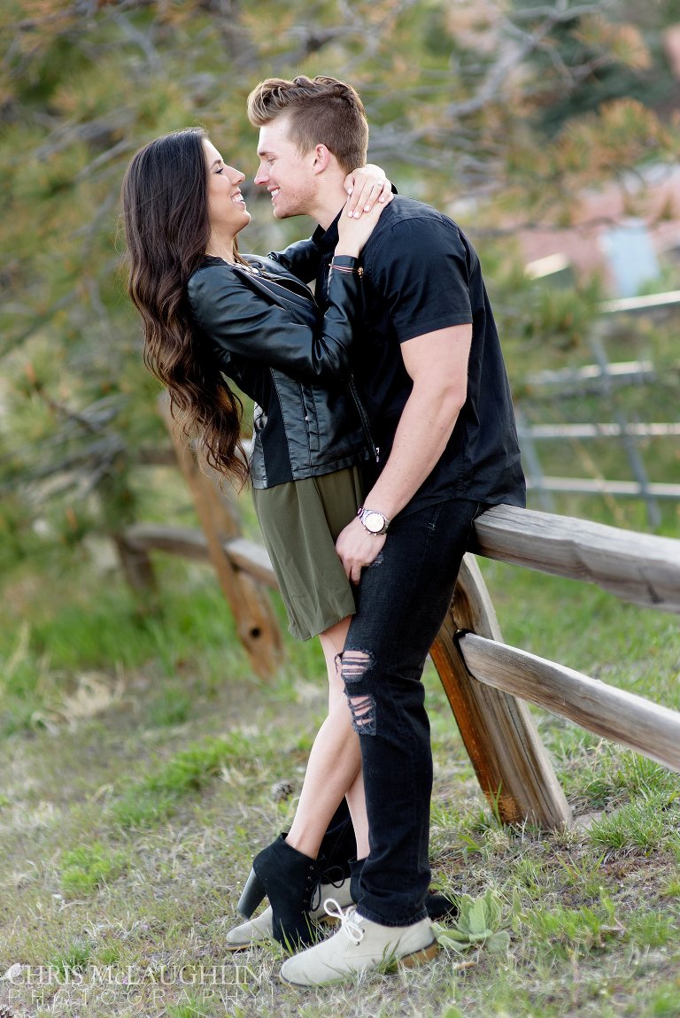 Red Rocks Country Club Engagement Picture