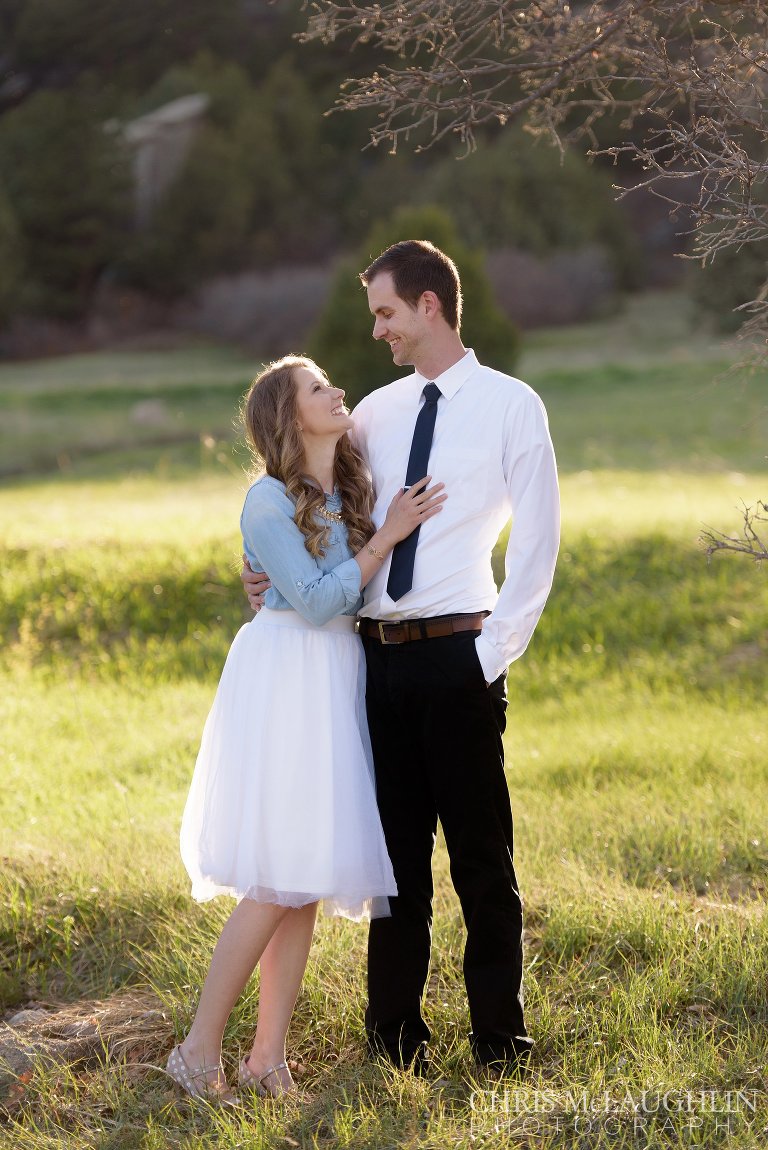 castlewood canyon engagement picture
