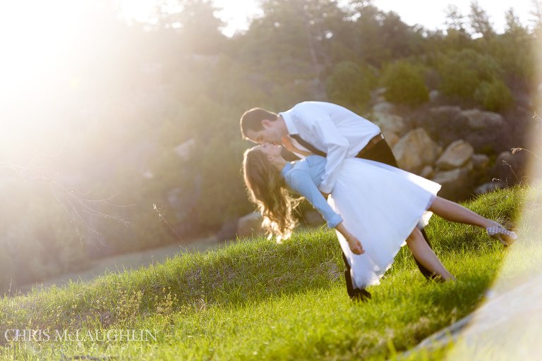 castlewood canyon engagement picture