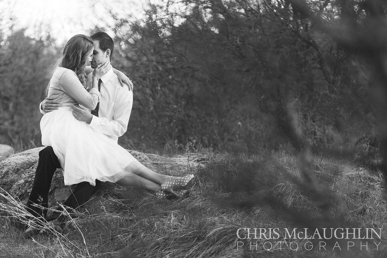 castlewood canyon engagement picture
