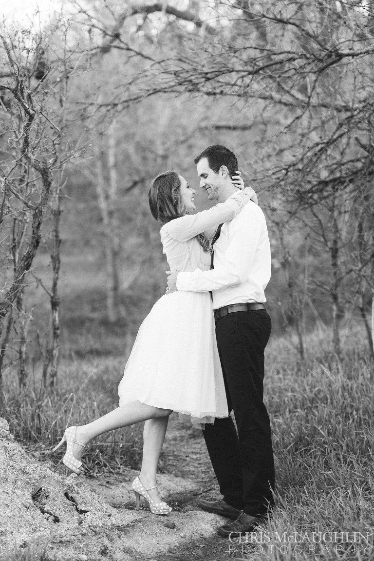 castlewood canyon engagement picture