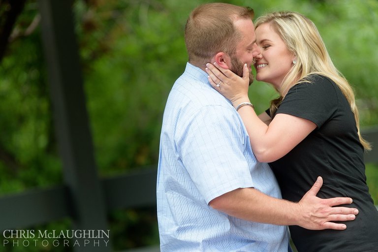 Denver Botanic Garden Engagement Photo