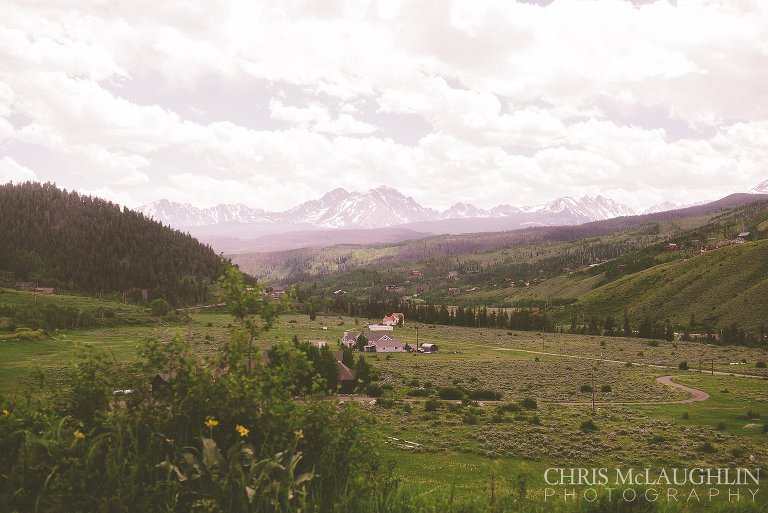 colorado mountain wedding picture