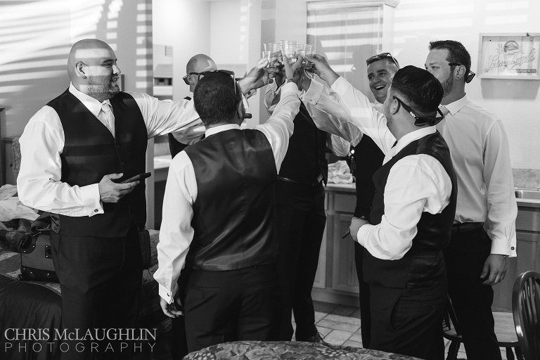 the cabin at caseys wedding photo