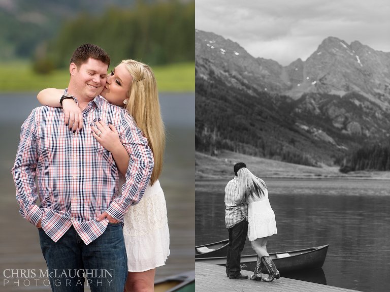 piney river ranch engagement picture