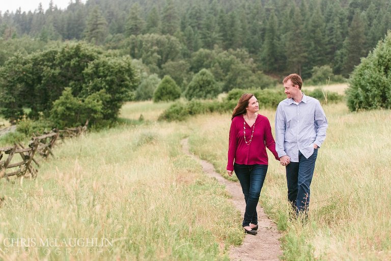 castlewood canyon engagement picture