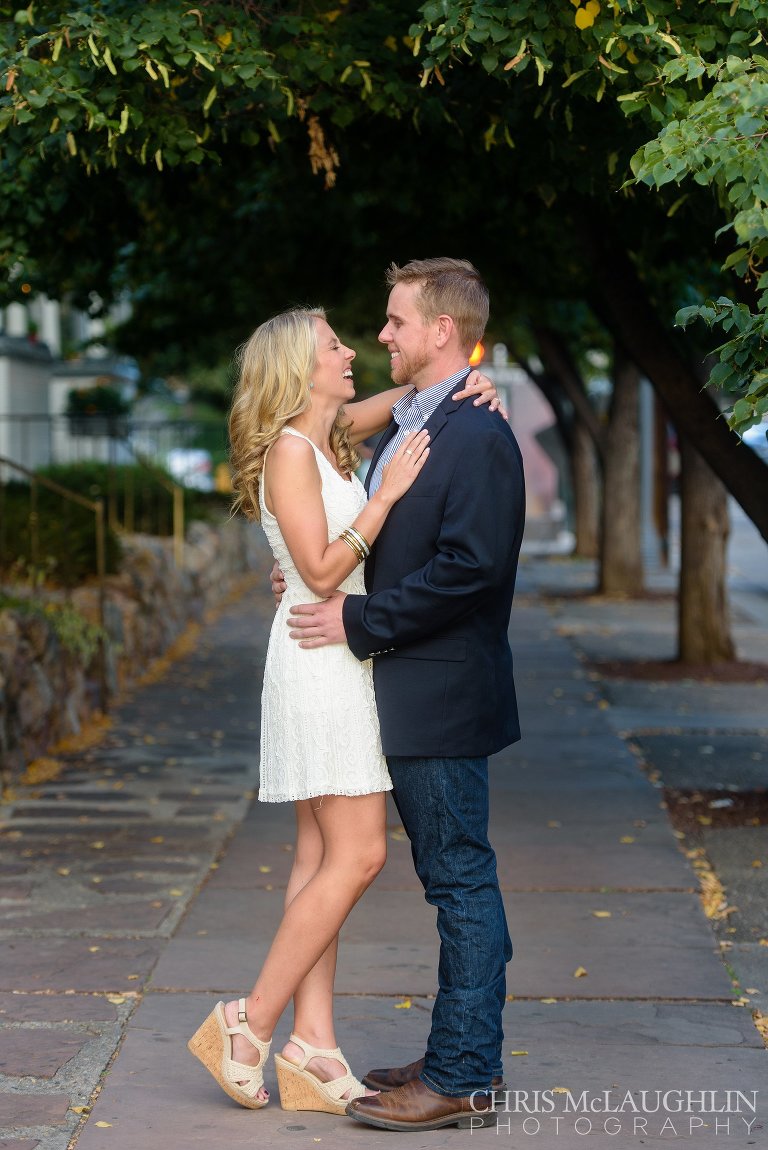 Capital Hill Engagement Photo